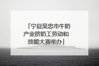 宁夏吴忠市牛奶产业挤奶工劳动和技能大赛举办